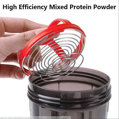 Shaker Cups Portable Protein Powder Shaker Water Bottles Outdoor Sports Milkshake Kettle Gym Fitness Mixing Shake Bottle