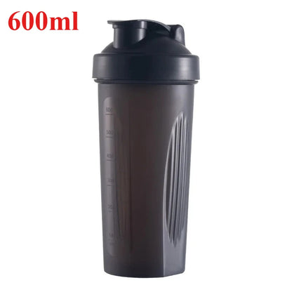 1pc Portable Protein Shaker 400ml/600ml Fitness Bottle with Whisk Ball for Fitness Enthusiasts Athletes For Outdoor Gym Sports